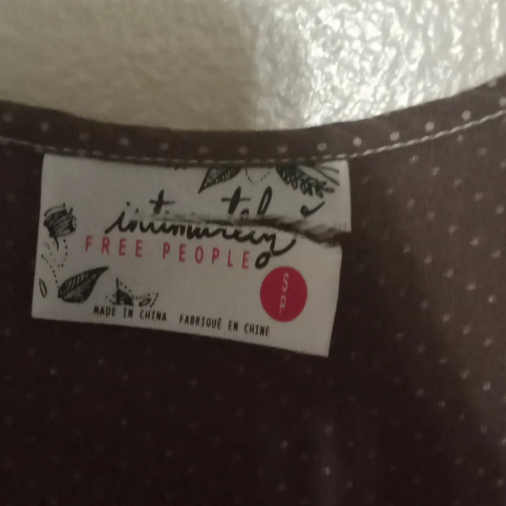 Intimately Free People mini dress Brown/Black Slip Dress - Voile Trapeze - Picture 5 of 16